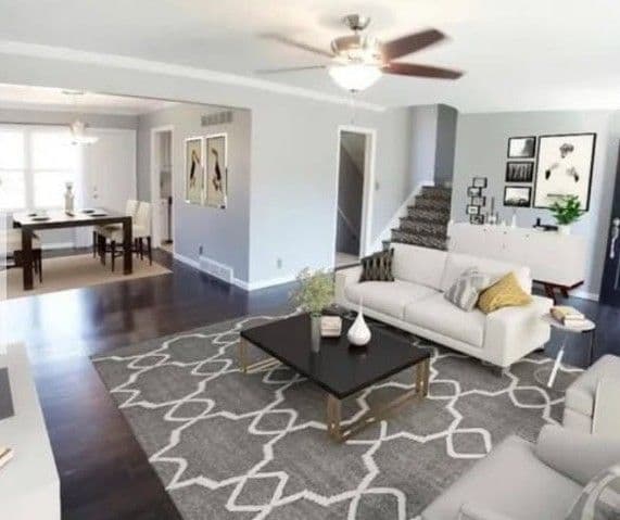 Living Room and Dining Area Renovation image