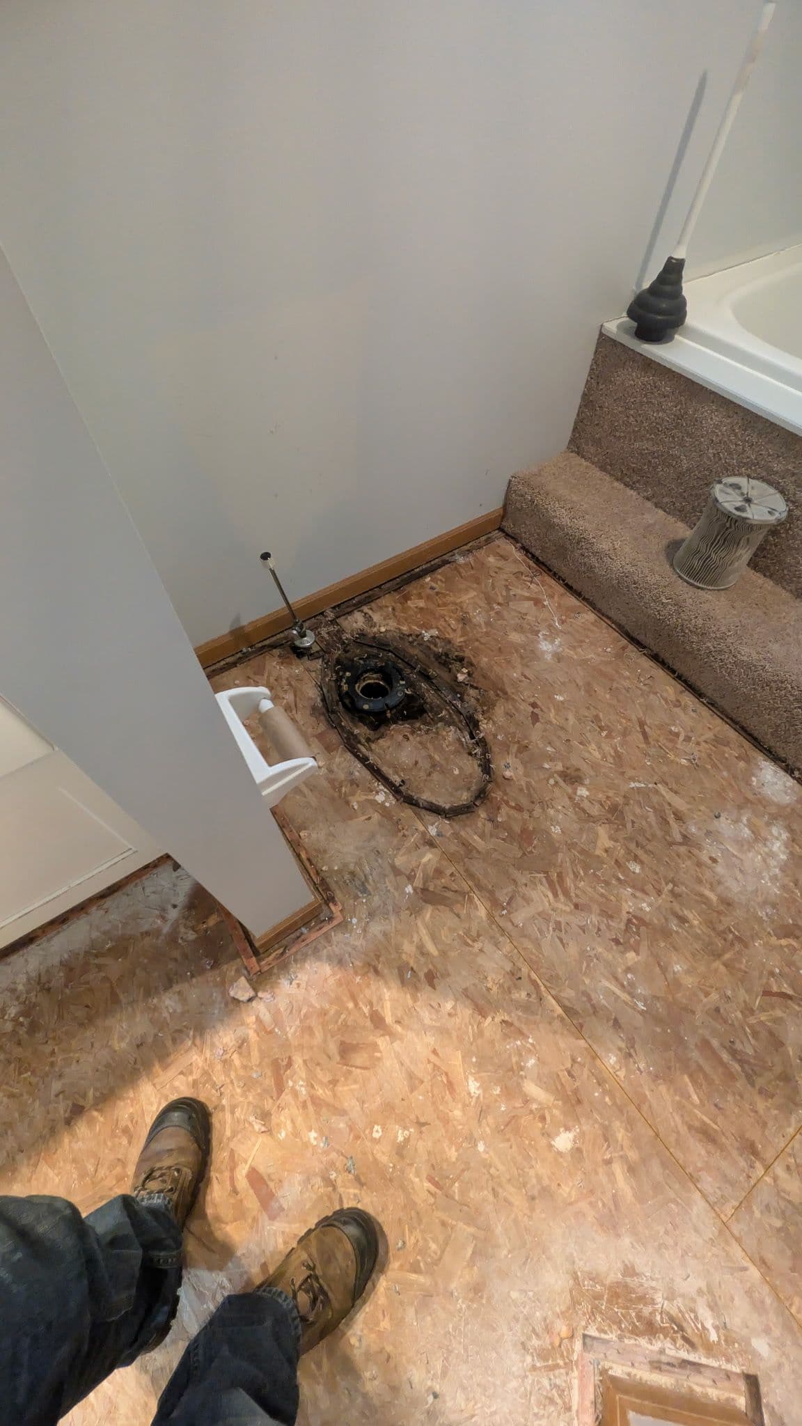 Gallery photos for Bathroom Fix and Flooring Upgrade: Image #1
