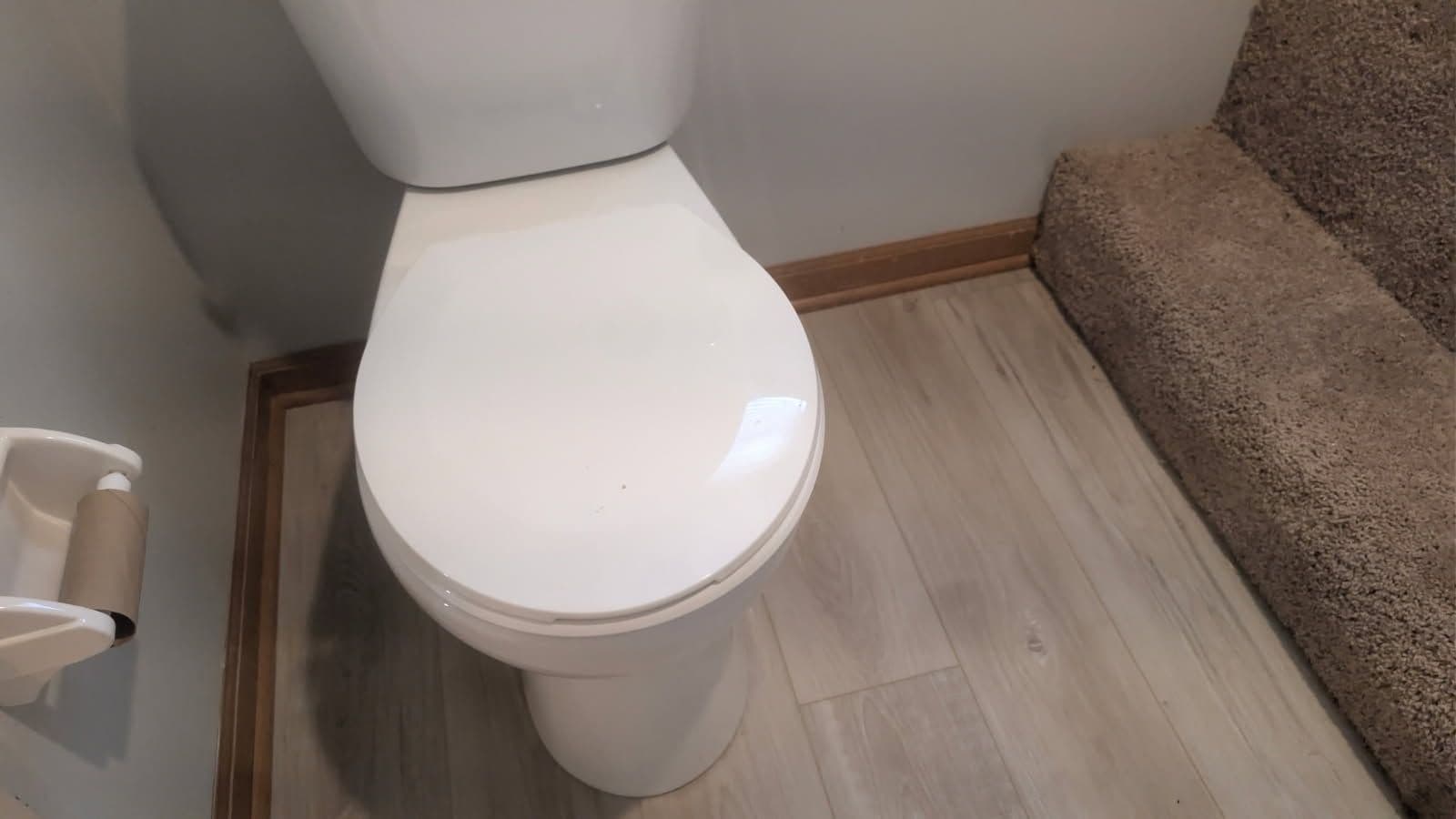 Gallery photos for Bathroom Upgrade with Light Wood Flooring and Modern Fixtures: Image #2