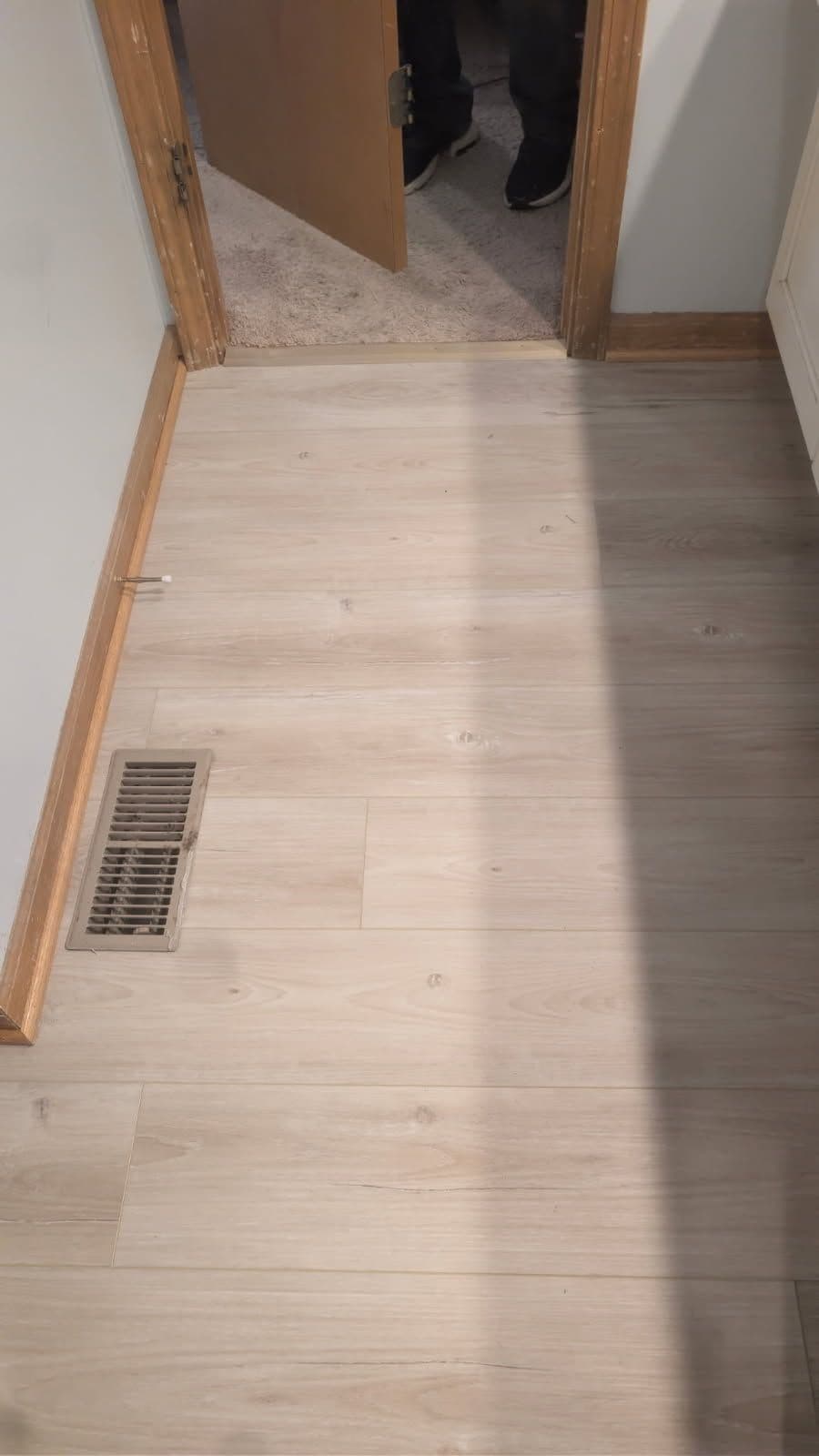 Gallery photos for Bathroom Upgrade with Light Wood Flooring and Modern Fixtures: Image #3