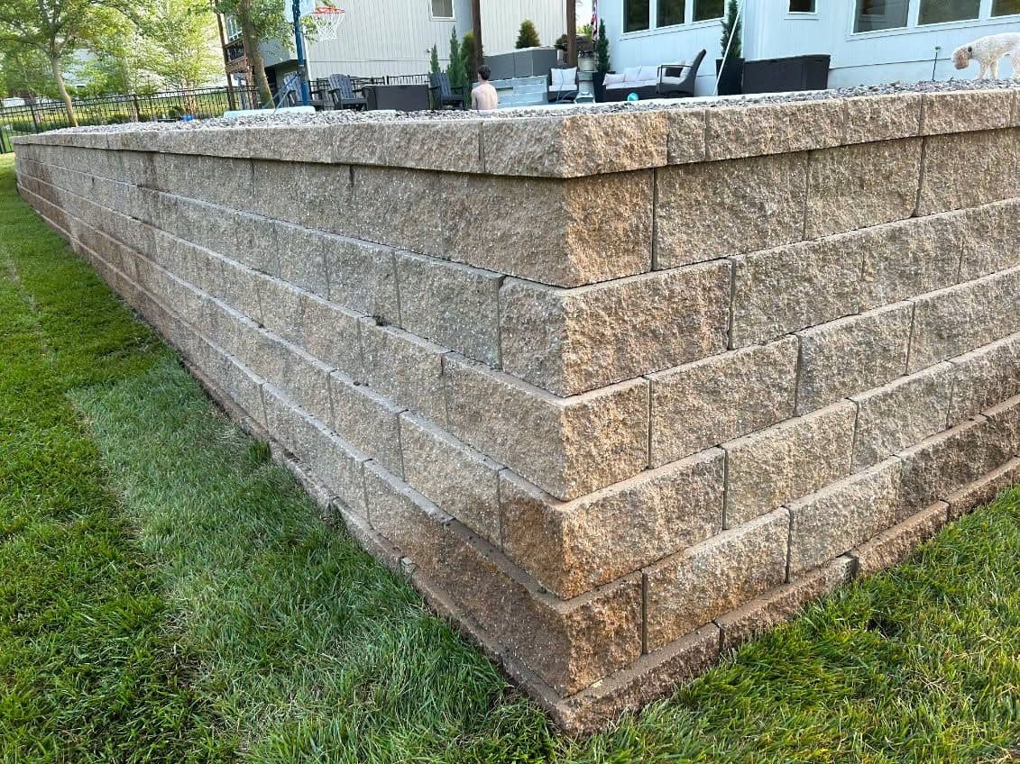 Stunning Retaining Wall and Steps Transformation image