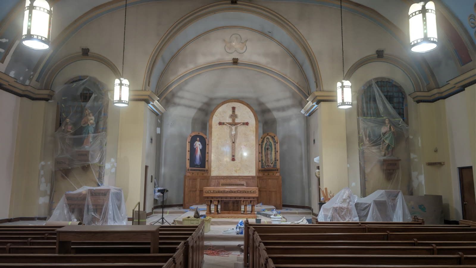 Gallery photos for Revitalizing a Historic Church with Fresh Paint and Skillful Craftsmanship: Image #1