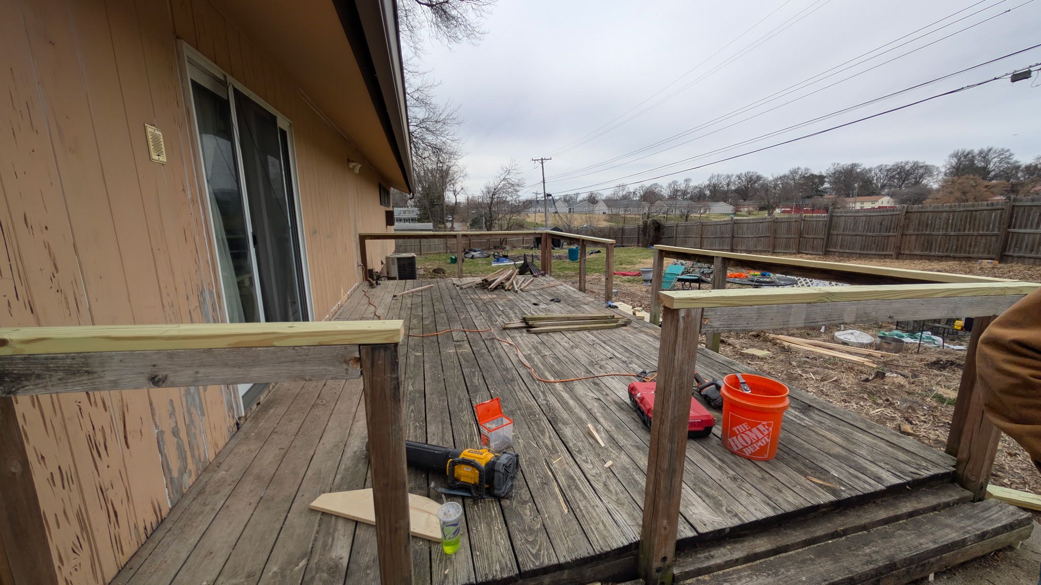 Worn Out Deck Gets New Railings, Boards, and a Fresh Stain image Worn Out Deck Gets New Railings, Boards, and a Fresh Stain image