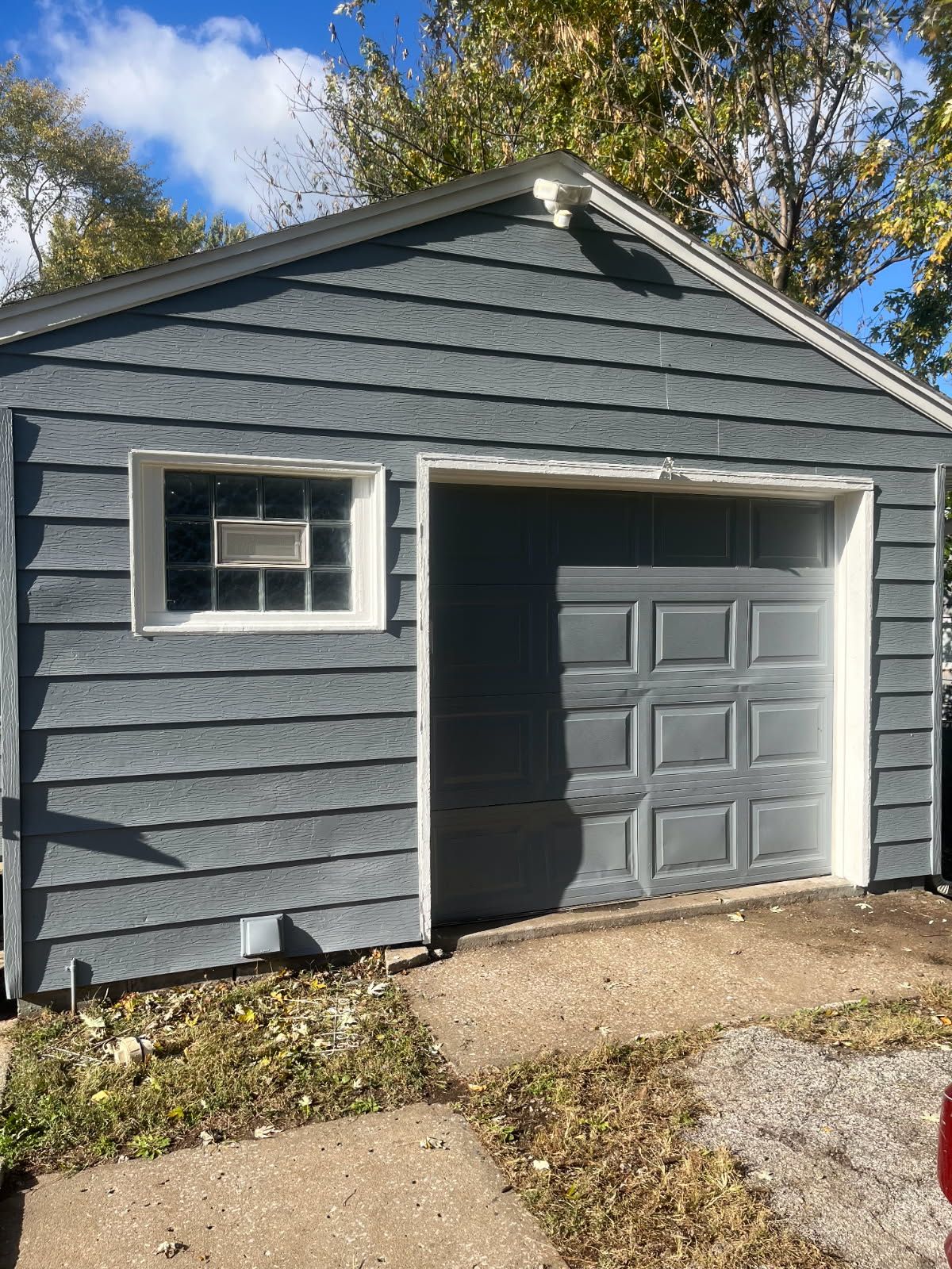 Garage Facelift with Half Now Half Later Painting