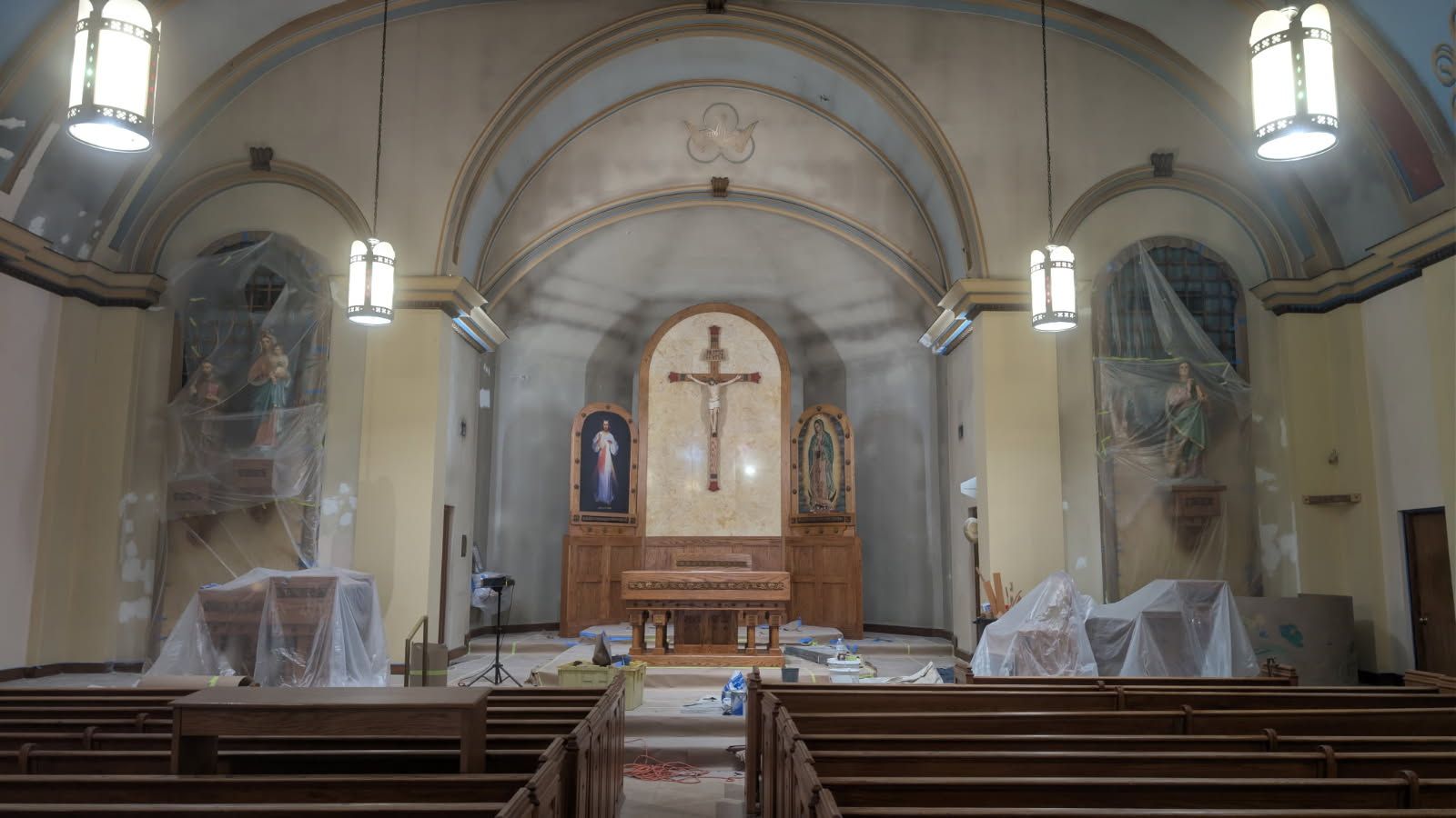 Gallery photos for Revitalizing a Historic Church with Fresh Paint and Skillful Craftsmanship: Image #1