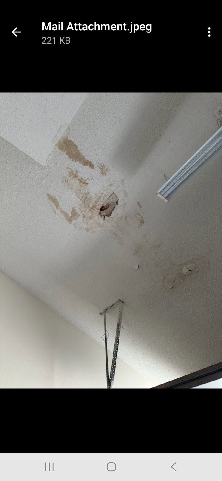 Ceiling Water Damage Repair Service