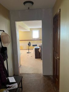 Gallery photos for Expertly Framed Wall with Stained Door: Image #1