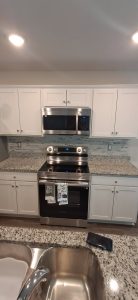 Gallery photos for Modern Kitchen Tile and Electrical Upgrade: Image #1